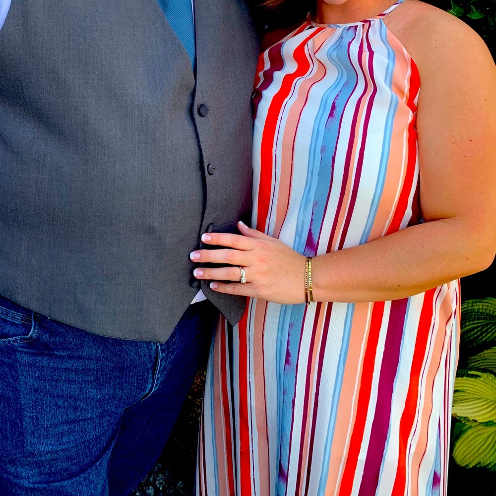 Striped maxi